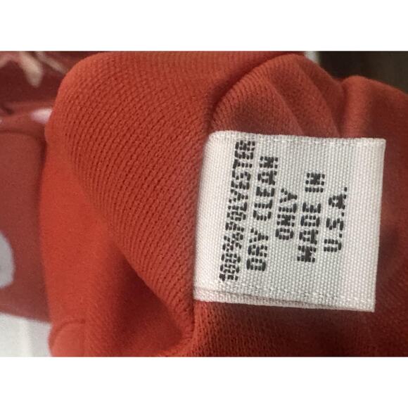 Hutch Dress Womens 6 Burnt Orange Floral Midi Sleeveless Spaghetti Strap Boho - Picture 5 of 6